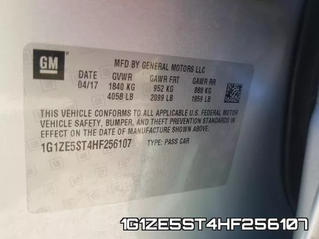 1G1ZE5ST4HF256107 фото 2