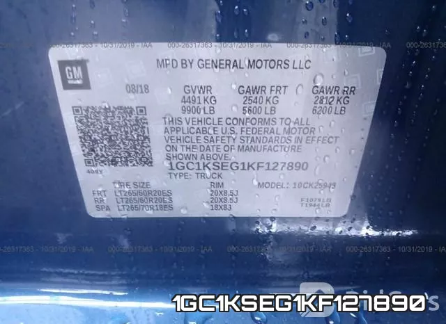 1GC1KSEG1KF127890 фото 10