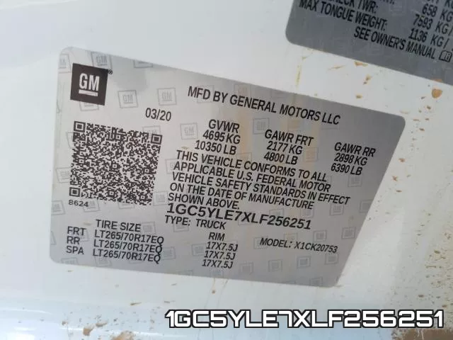 1GC5YLE7XLF256251 фото 2