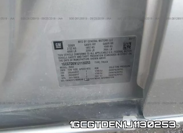 1GCGTDEN1J1130253 фото 10