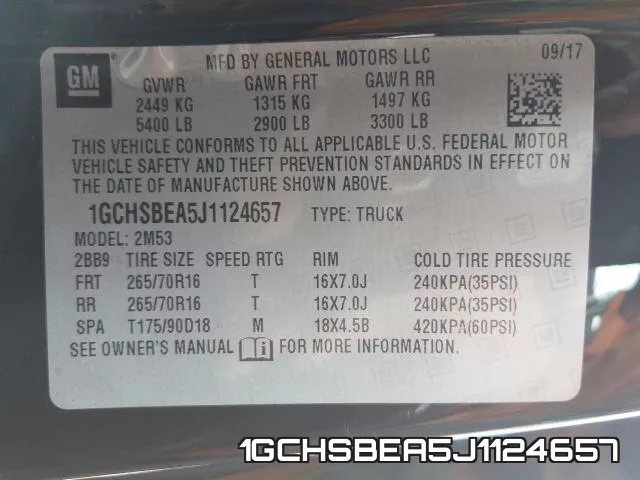 1GCHSBEA5J1124657 фото 2