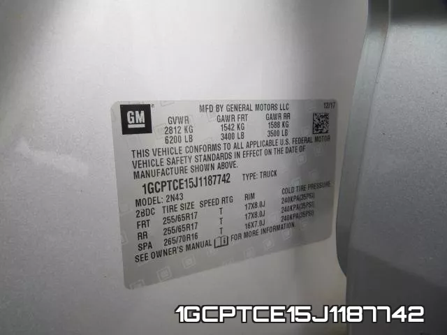 1GCPTCE15J1187742 фото 2