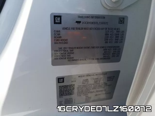 1GCRYDED7LZ160072 фото 2