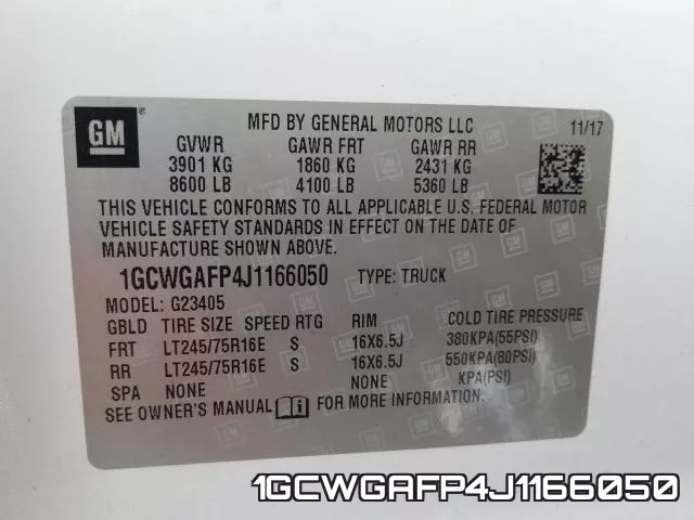 1GCWGAFP4J1166050 фото 2