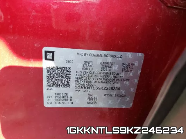 1GKKNTLS9KZ246234 фото 2