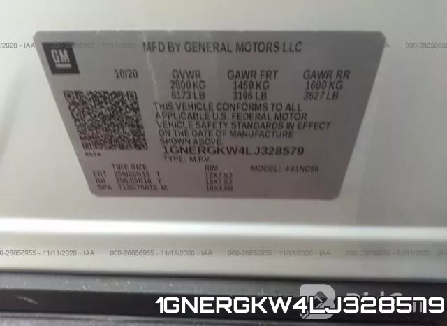 1GNERGKW4LJ328579 фото 10