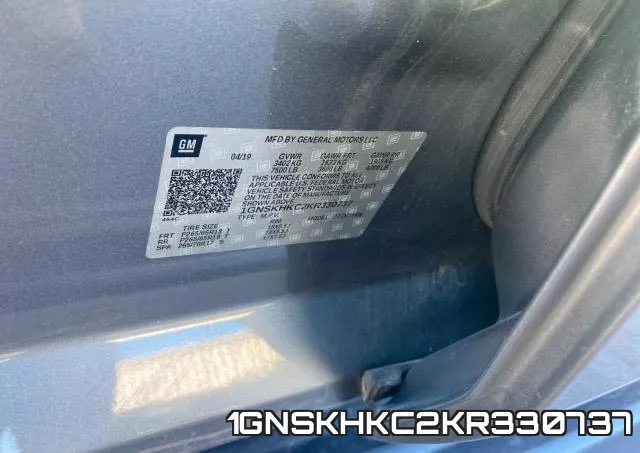 1GNSKHKC2KR330737 фото 2