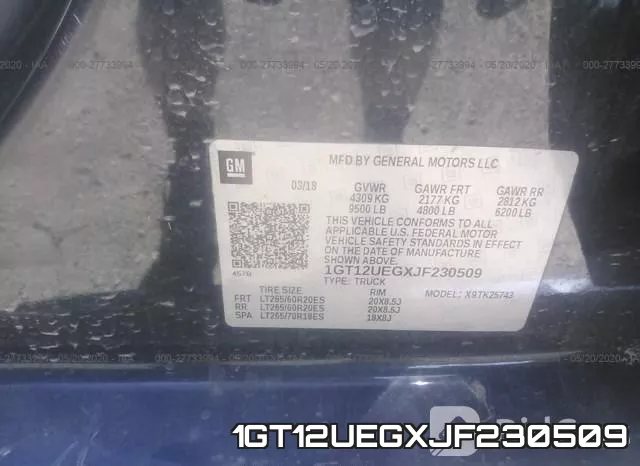 1GT12UEGXJF230509 фото 10