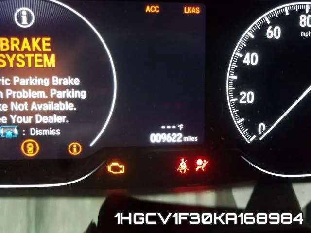 1HGCV1F30KA168984 фото 8