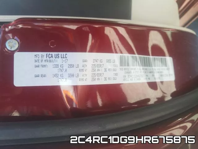2C4RC1DG9HR675875 фото 2