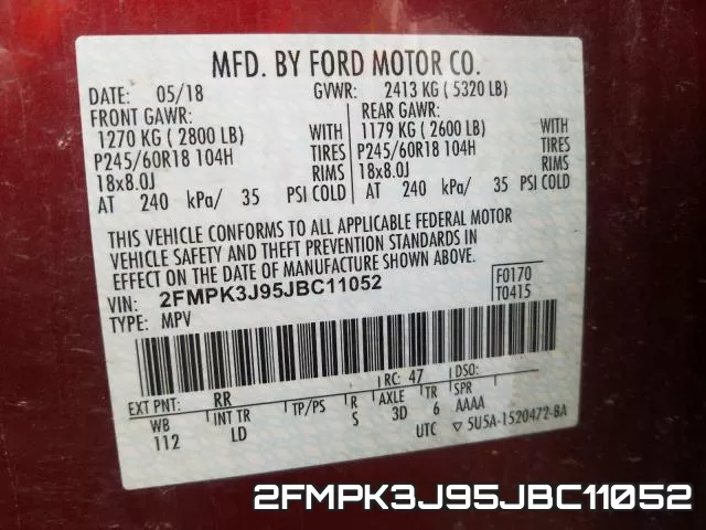 2FMPK3J95JBC11052 фото 2