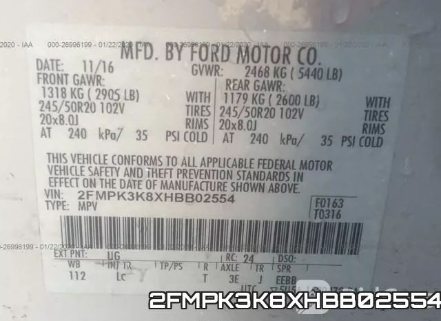 2FMPK3K8XHBB02554 фото 10