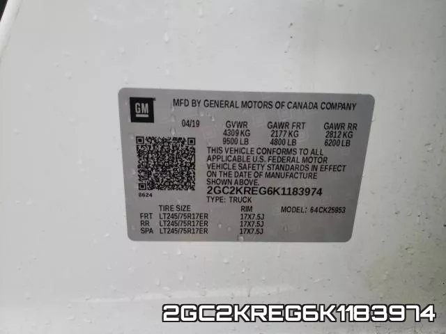 2GC2KREG6K1183974 фото 2