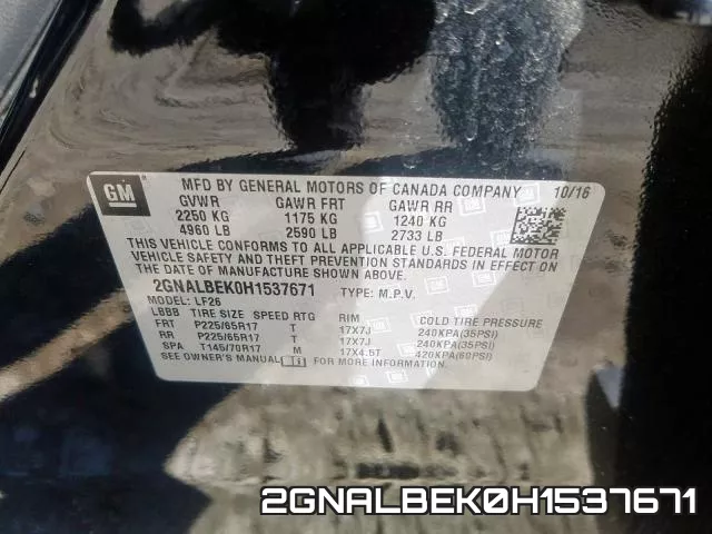 2GNALBEK0H1537671 фото 2