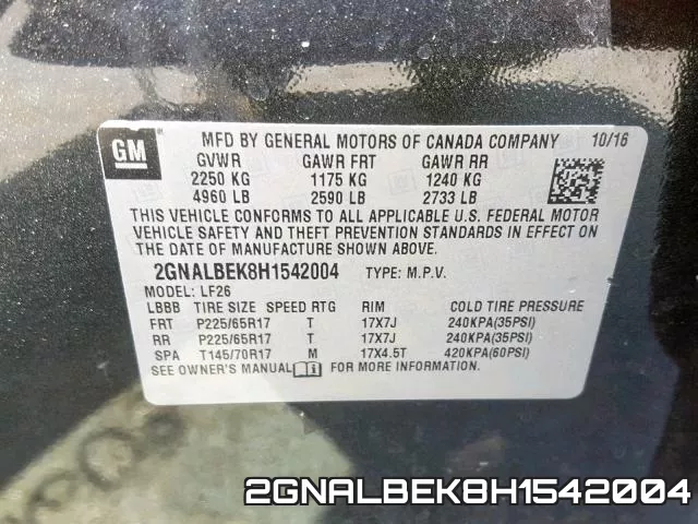 2GNALBEK8H1542004 фото 2