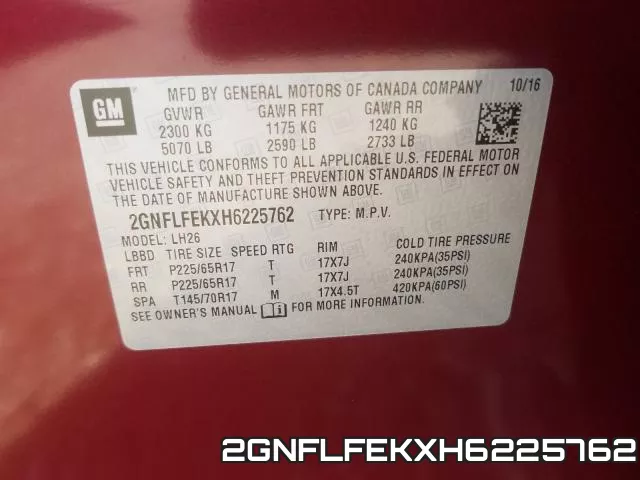 2GNFLFEKXH6225762 фото 2