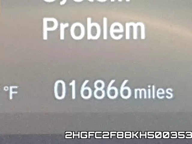 2HGFC2F88KH500353 фото 9