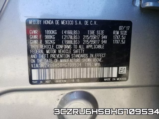 3CZRU6H58HG709534 фото 2