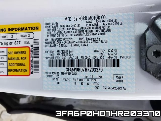3FA6P0HD7HR203370 фото 2