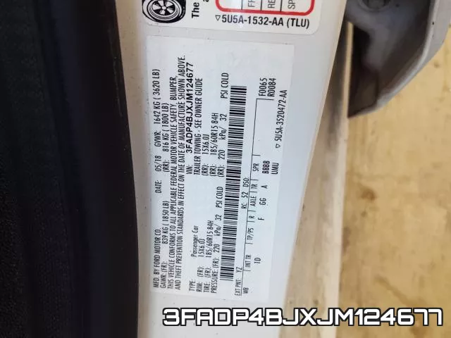 3FADP4BJXJM124677 фото 2