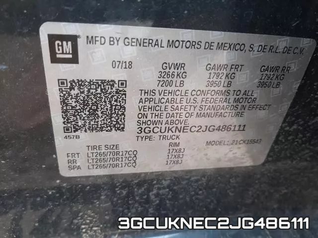 3GCUKNEC2JG486111 фото 2