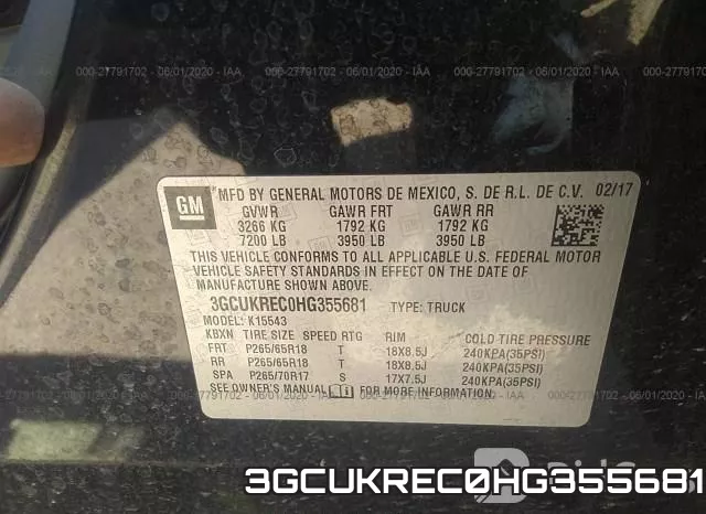 3GCUKREC0HG355681 фото 10