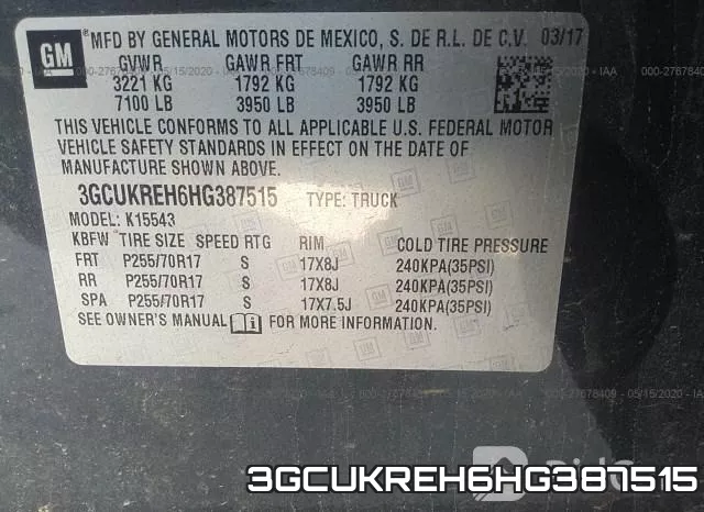 3GCUKREH6HG387515 фото 10