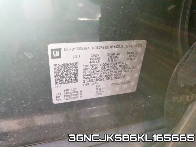 3GNCJKSB6KL165665 фото 2