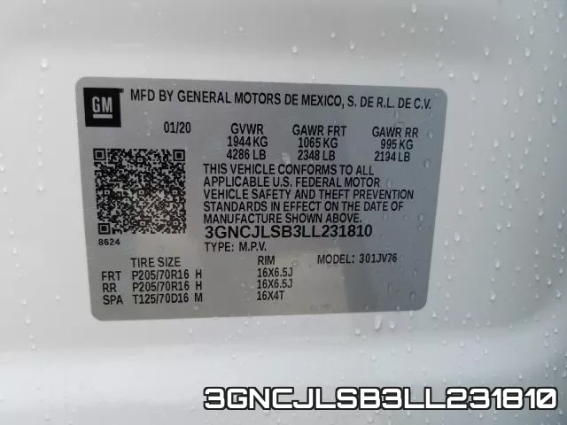 3GNCJLSB3LL231810 фото 2