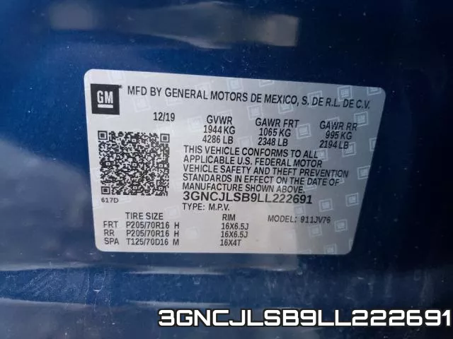 3GNCJLSB9LL222691 фото 2