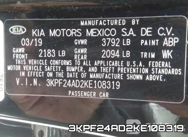 3KPF24AD2KE108319 фото 10