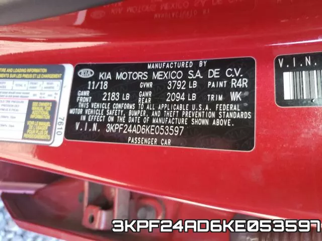 3KPF24AD6KE053597 фото 2