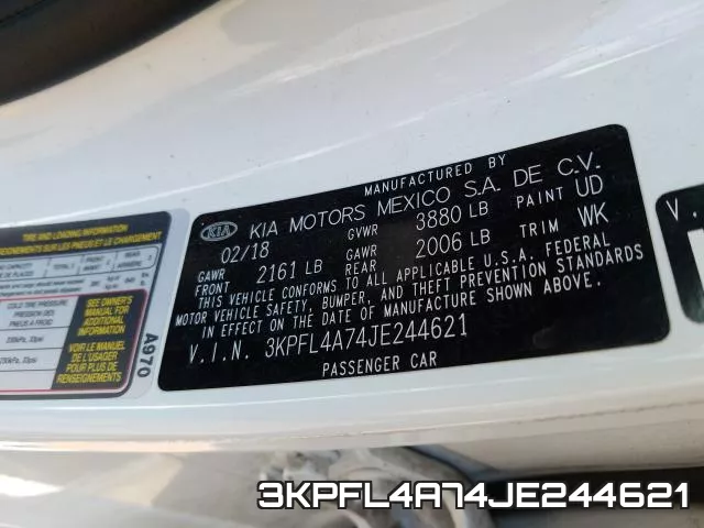 3KPFL4A74JE244621 фото 2