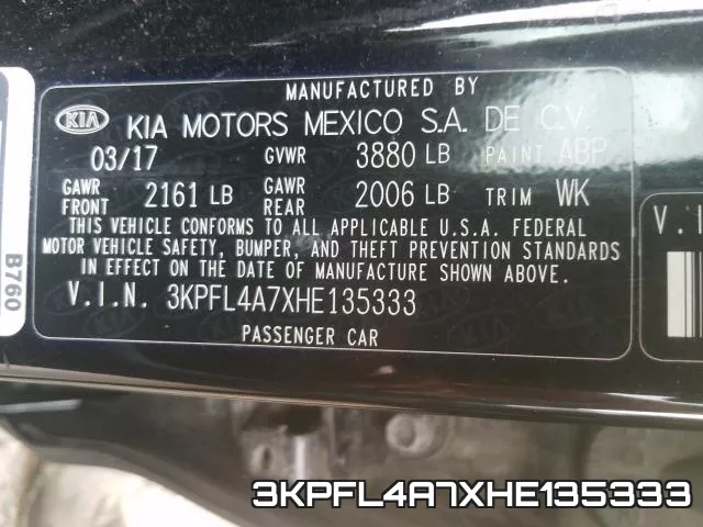 3KPFL4A7XHE135333 фото 2