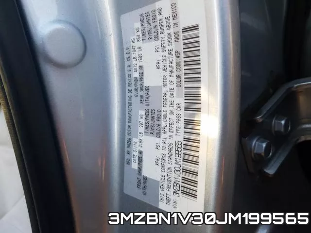 3MZBN1V30JM199565 фото 2