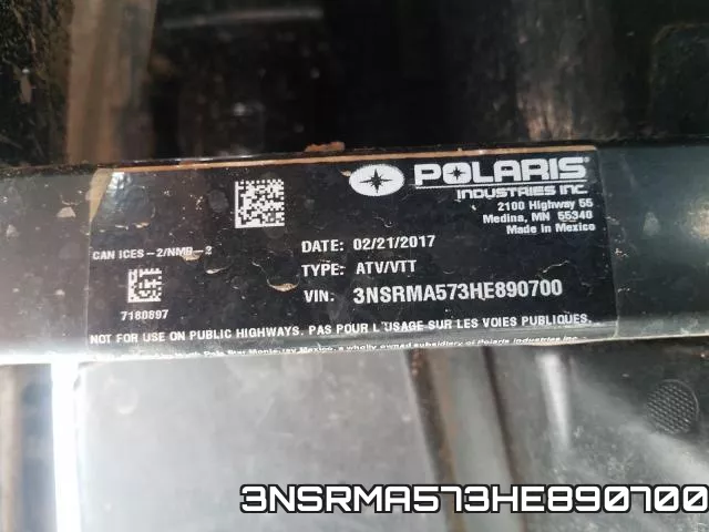 3NSRMA573HE890700 фото 2