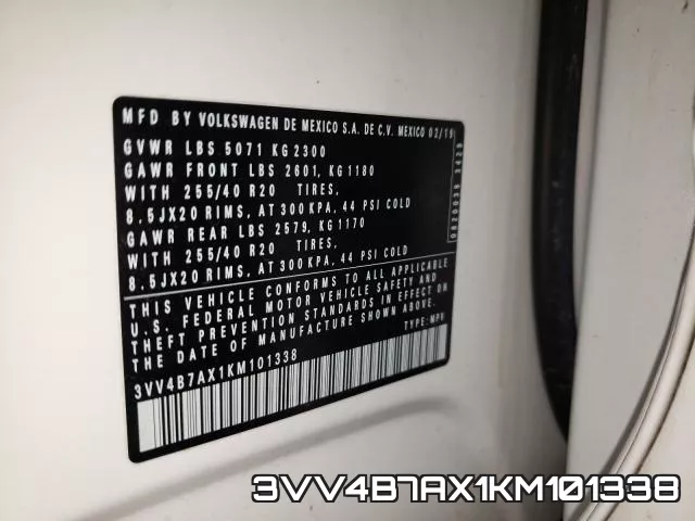 3VV4B7AX1KM101338 фото 2