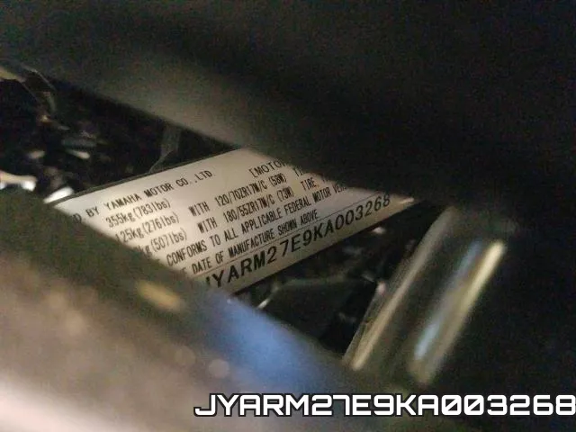 JYARM27E9KA003268 фото 2