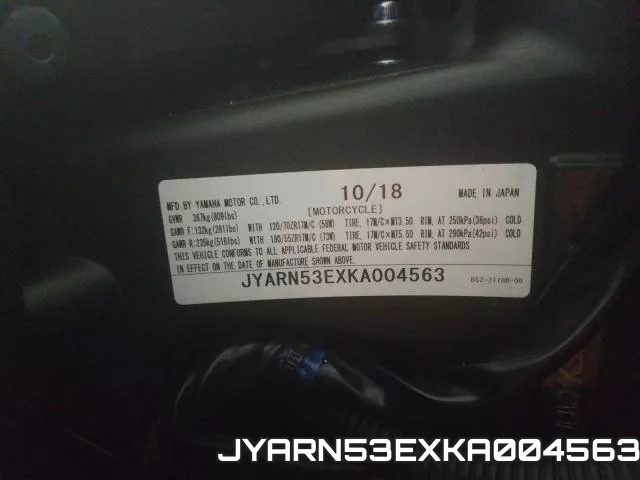 JYARN53EXKA004563 фото 2