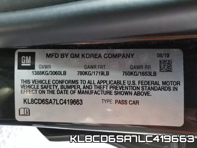 KL8CD6SA7LC419663 фото 2