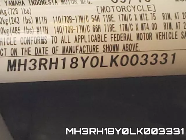 MH3RH18Y0LK003331 фото 2