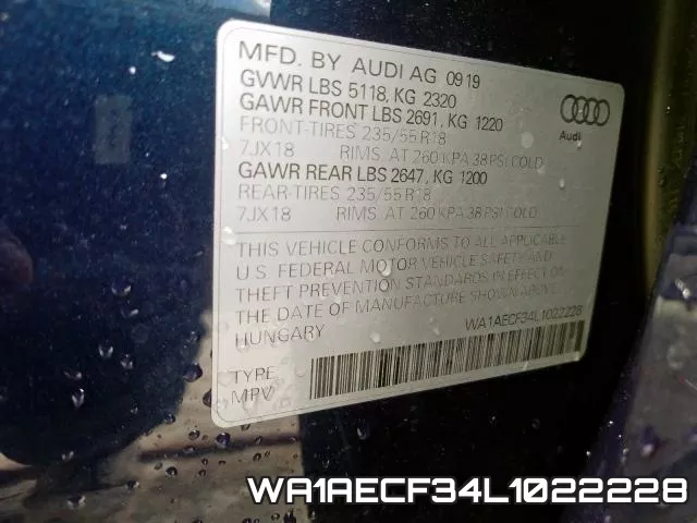 WA1AECF34L1022228 фото 2