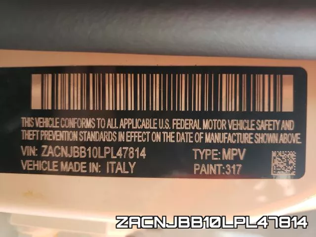 ZACNJBB10LPL47814 фото 2