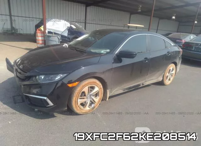 19XFC2F62KE208514 фото 2