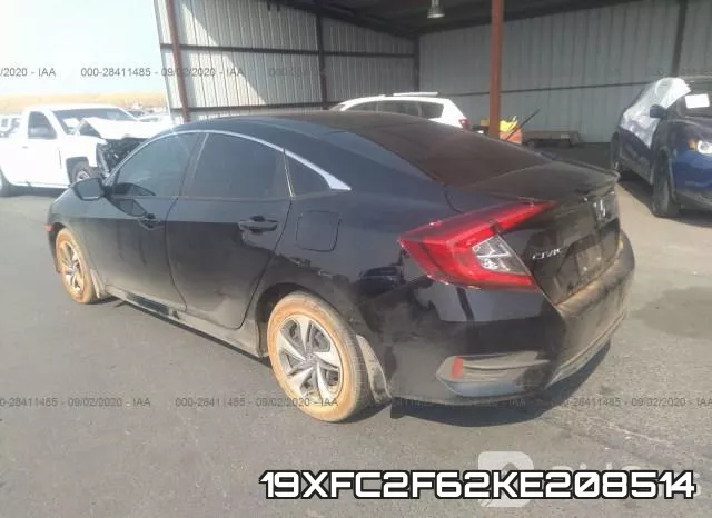19XFC2F62KE208514 фото 3
