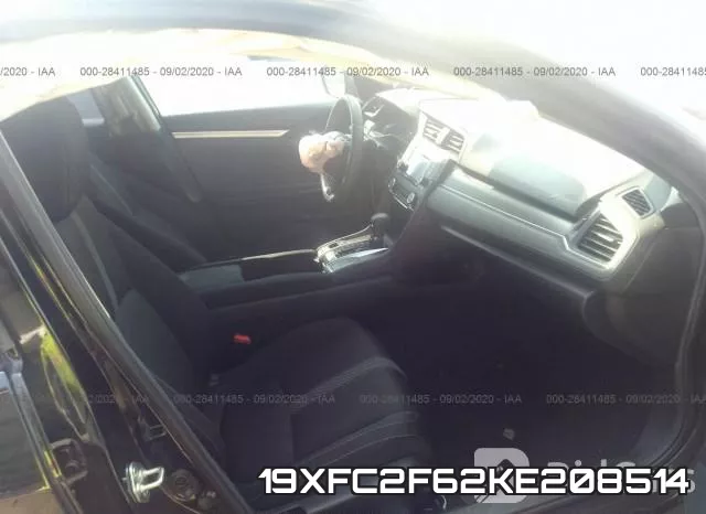 19XFC2F62KE208514 фото 5