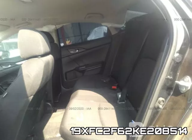 19XFC2F62KE208514 фото 8