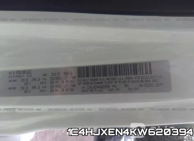 1C4HJXEN4KW620394 фото 10