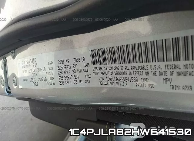 1C4PJLAB2HW641530 фото 10