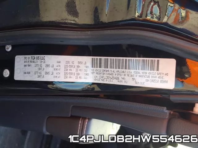 1C4PJLDB2HW554626 фото 2